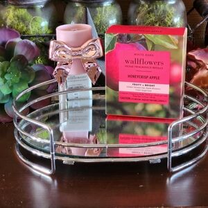 White Barn Pink Bow Wallflower with Honeycrisp Apple Refills